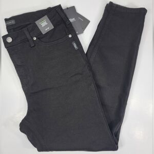 NWT WOMEN'S SILVER JEANS Size L/G L27 Infinite Fit High Rise Skinny Leg Black